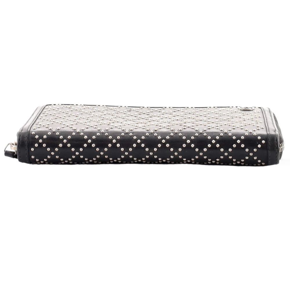 Gucci Interlocking G Zip Around Wallet Diamante Studded Leather Long - Picture 7 of 8